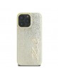 Karl Lagerfeld iPhone 16 Pro Hülle Case Signature Script Gold