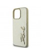 Karl Lagerfeld iPhone 16 Pro Case Signature Script Gold