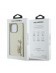 Karl Lagerfeld iPhone 16 Pro Case Signature Script Gold