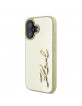 Karl Lagerfeld iPhone 16 Hülle Case Signature Script Gold