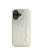 Karl Lagerfeld iPhone 16 Case Signature Script Gold