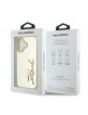 Karl Lagerfeld iPhone 16 Hülle Case Signature Script Gold