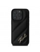 Karl Lagerfeld iPhone 16 Pro Max Case Quilted Script Black