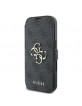 Guess iPhone 16 Pro Book Case Cover 4G Metal Logo Black