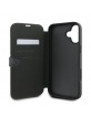 Guess iPhone 16 Plus Book Case Cover 4G Metal Logo Black