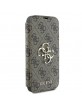 Guess iPhone 16 Tasche Book Case Cover 4G Metal Logo Braun