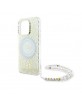 Guess iPhone 16 Pro Case MagSafe Pearl Strap White