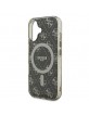 Guess iPhone 16 Hülle Case MagSafe 4G Background Braun