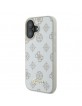 Guess iPhone 16 Case MagSafe Case Peony White