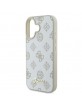 Guess iPhone 16 Case MagSafe Case Peony White