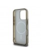 Guess iPhone 16 Pro Max Hülle Case MagSafe 4G Background Braun