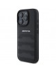 AMG Mercedes iPhone 16 Pro Case Genuine Leather Debossed Black