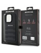 AMG Mercedes iPhone 16 Pro Max Case Genuine Leather Debossed Black