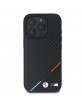 BMW iPhone 16 Pro Hülle Case Magsafe Tricolor M Carbon Schwarz