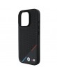 BMW iPhone 16 Pro Case MagSafe M Perforated Tricolor Black