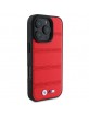 BMW iPhone 16 Pro Case MagSafe M Perforated Stitched Red