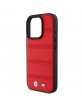 BMW iPhone 16 Pro Hülle Case MagSafe M Perforated Stitched Rot