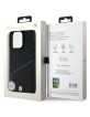 BMW iPhone 16 Pro Case MagSafe Genuine Leather Textured Black