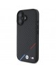 BMW iPhone 16 Plus Case Magsafe Tricolor M Carbon Black