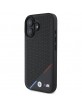 BMW iPhone 16 Plus Case MagSafe M Perforated Tricolor Black