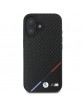 BMW iPhone 16 Hülle Case Magsafe Tricolor M Carbon Schwarz