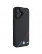 BMW iPhone 16 Case Magsafe Tricolor M Carbon Black