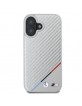 BMW iPhone 16 Case Magsafe Tricolor M Carbon Grey