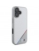 BMW iPhone 16 Hülle Case Magsafe Tricolor M Carbon Grau