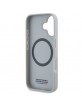 BMW iPhone 16 Case Magsafe M Carbon Tricolor Grey