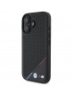 BMW iPhone 16 Hülle Case MagSafe Perforated Tricolor Schwarz