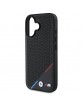 BMW iPhone 16 Hülle Case MagSafe Perforated Tricolor Schwarz