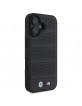 BMW iPhone 16 Case MagSafe M Perforated Stitched Black