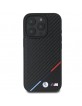 BMW iPhone 16 Pro Max Case Magsafe Tricolor M Carbon Black