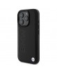 BMW iPhone 16 Pro Max Case Genuine Leather Hot Stamp Signature Black