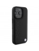 BMW iPhone 16 Pro Max Case Genuine Leather Hot Stamp Signature Black