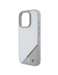 BMW iPhone 16 Pro Case Magsafe Tricolor M Carbon Grey