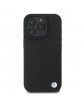 BMW iPhone 16 Pro Max Case Genuine Leather Diamond MagSafe Black