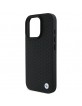 BMW iPhone 16 Pro Max Case Genuine Leather Diamond MagSafe Black