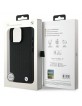 BMW iPhone 16 Pro Max Case Genuine Leather Diamond MagSafe Black