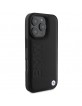 BMW iPhone 16 Pro Max Case Genuine Leather Signature Hot Stamp Black