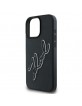 Karl Lagerfeld iPhone 16 Pro Hülle Case 3D Bicolor Signature Schwarz