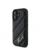 Karl Lagerfeld iPhone 16 Plus Case Quilted Signature Black