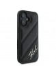 Karl Lagerfeld iPhone 16 Plus Case Quilted Signature Black