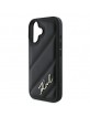 Karl Lagerfeld iPhone 16 Plus Case Quilted Signature Black