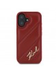 Karl Lagerfeld iPhone 16 Case Quilted Signature Red