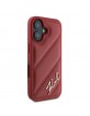 Karl Lagerfeld iPhone 16 Hülle Case Quilted Signature Rot