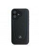 Mercedes iPhone 16 Case Cover Genuine Leather Urban Black