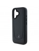 Mercedes iPhone 16 Case Cover Genuine Leather Urban Black