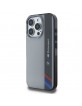 BMW iPhone 16 Pro Case Motosport Vertical Stripe Grey