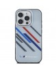 BMW iPhone 16 Pro Hülle Case Motosport Random Stripes Grau